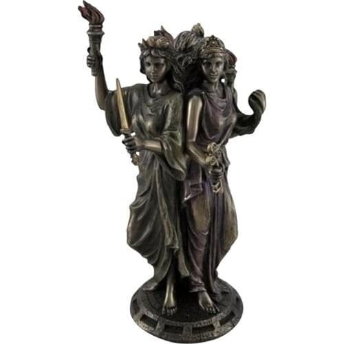 Three Goddess Statue Greek Religious Triple Form Hecate Goddess Statue Resin Crafts Home Decor For Meditation