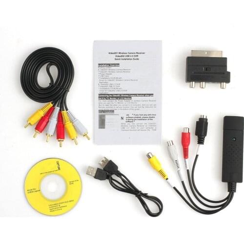 USB2.0 VHS To DVD Converter Convert Analog Video To Digital Format Audio Video DVD VHS Record Capture Card quality PC adapter