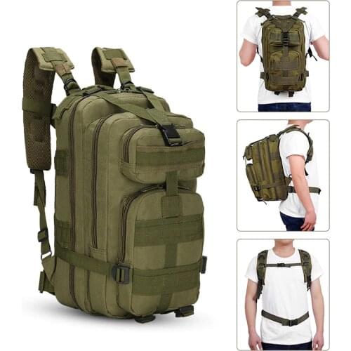 3P Military Tactical Assault Pack Backpack Army Molle Waterproof Bug Out Bag Small For Outdoor Hiking Camping Hunting Rucksack