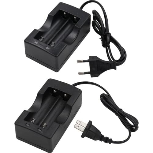 18650 Charger AC 110V 220V Dual For 18650 Battery 3.7V Rechargeable Li-Ion Battery Charger EU/US Plug