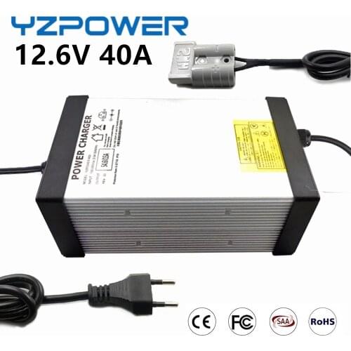 YZPOWER 12.6V40A Li-ion Lipo Lithium Battery Charger for 12V40A 3S lithium battery ,12.6V polymer lithium battery 18650 charger