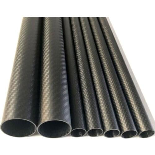 1 Uds tubo de fibra de carbono longitud 500mm diámetro 10mm 12mm 14mm 16mm 18mm 22mm 24mm 26mm 28mm 30mm 32mm para el modelo de