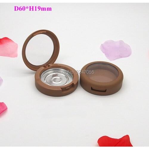 10/30/50pcs 44mm Professional Portable Eyeshadow Compact Case, Empty Plastic Cosmetic Blusher Container, Makeup Lipstick Package