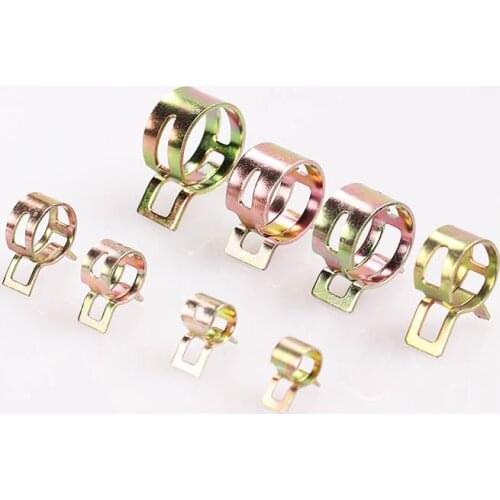 10Pcs 4-32mm for choose Fuel Spring Clip Vacuum Silicon Hose Clamp Autos Autos Spring Clip Fuel Oil Water Hose Pipe Tube Clamp