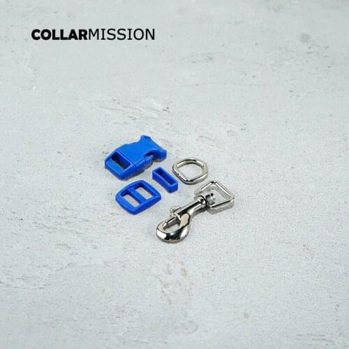 100pcs/lot(plastic buckle+Tri-Glid+square keeper+D ring+metal dog clasp)15mm webbing sewing DIY dog collar accessories 17 kinds