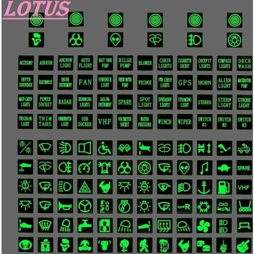 120 Sticker Rocker Switch Label Decal Circuit Panel Luminous Sticker For Car Marine Boat Truck Instrument Switches Relays Decor