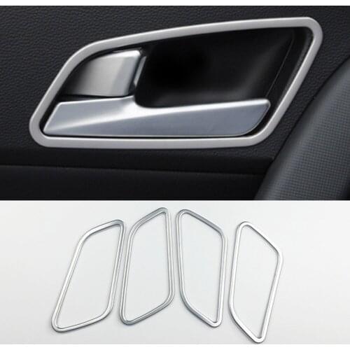 Car Interior Door Handle Bowl Cover Sticker Sequins Decoration For Hyundai Creta IX25 2016 2017 2018 2019 ABS Car styling