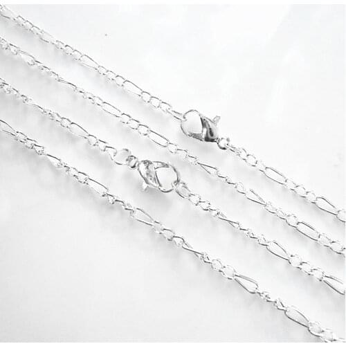 Lots of 15PCS Silver/Gold Plated Fine Chain Necklace With Lobster Clasp 17"X