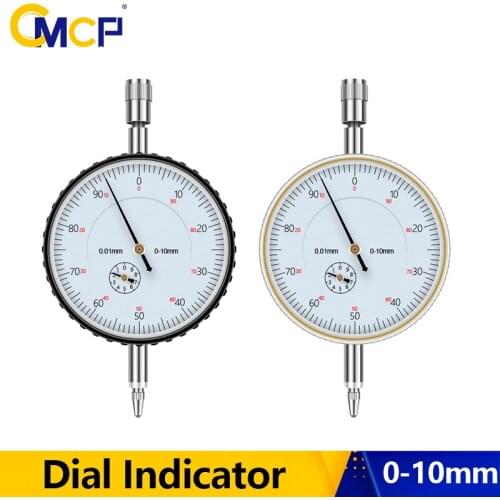 CMCP Dial Indicator 0-10mm Precision 0.01mm Gauge Dial Gauge Micrometer Test Gauge Measuring Tool