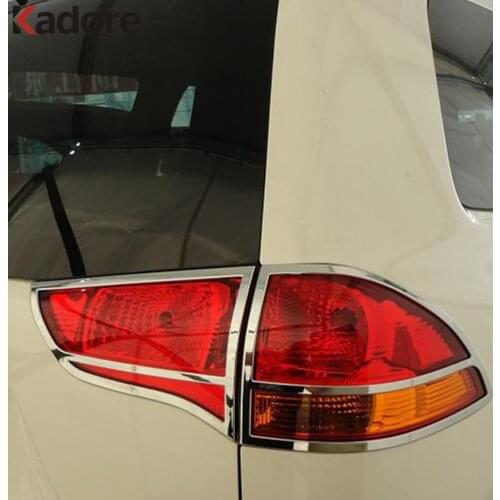 For Mitsubishi Pajero Montero Sport 2011 2012 2013 2014 Tail Light Lamp Cover Trim Car Accessories Chrome 2009 2010