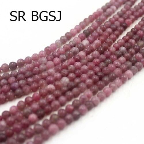 Free Shipping Select By Size 4 6 8 10mm Round Jewelry Making Spacer Beads Natural Pink Lepidolite Gems Stone Strand 15"