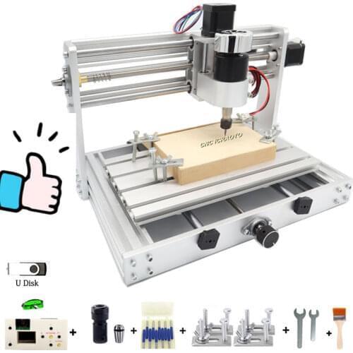 CNC 3018 Max Metal GRBL control with 200W Spindle,3 Axis pcb Milling machine, metal body,Diy Wood Router support laser engraving