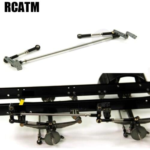 Metal Front Steering Turn Linkage Rod Kit 8X8 For Tamiya 1/14 RC Truck Car Tipper Scania Actros Lesu MAN Actros R470 R620 F16