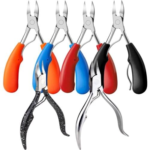 1Pcs Toe Nail Clippers Toenail Nipper Thick Nails Ingrown Cutter Scissors Dead Skin Remover Podiatry Pliers Pedicure Care Tool