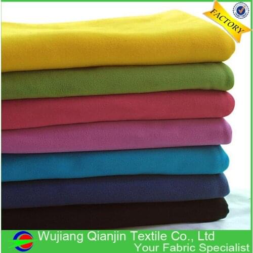 Hot Selling Made In China Soft Plain Dyed Cheap Fleece Fabric