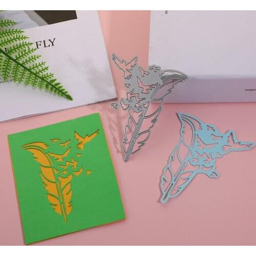 Metal Die Cutting Dies Scrapbooking Feather Die Mould For DIY Album Paper Cards Decorative Crafts Troqueladora Embossing Stencil