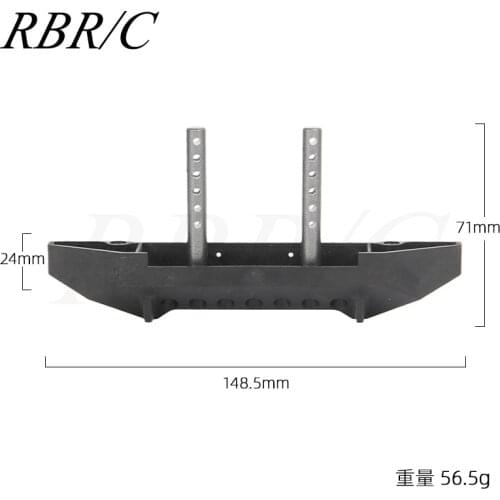 RBR/C X014 Metal Front Bumper DIY Modified Upgraded Accessory Use For SCX10 1:10 Off-Road Climbing Four-Wheel Drive RC Car Model