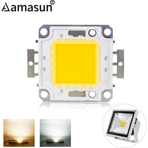 High Power COB LED Beads Chip 10W 20W 30W 50W 100W White/Warm White for Floodlight Spotlight Searchlight Integrated Chip 10pcs