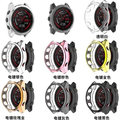 TPU Plating Soft Silicone Watch Case For Garmin Forerunner 745 Smart Watch Replacement Protective Shell For Garmin745 Case