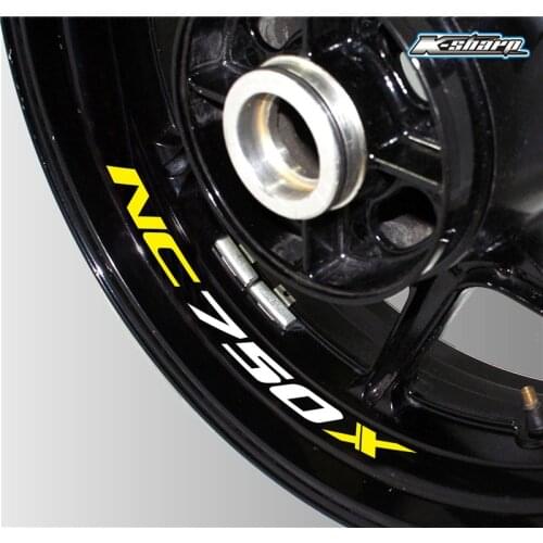 New motorcycle 3D custom inner circle decal round reflective waterproof logo sticker stripe round decal for HONDA NC750X nc750x