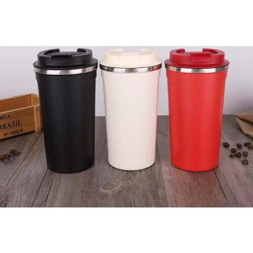 NUEVO ESTILO DE ACERO INOXIDABLE doble 304 taza de café coche termo taza de viaje a prueba de fugas termo taza termosmug