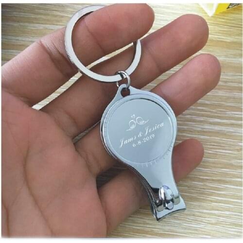 10pcs Stainless Steel Nail Clipper Cutter +beer opener 2 in 1 custom free with any logo design on the Nail Clipper best gifts