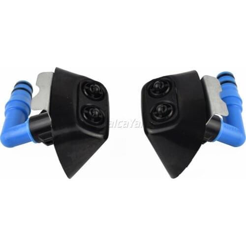 Pair For Saab 9-3 93 2004-2012 9-3X 2010-2011 Front Bumper LH&RH Headlamp Headlight Washer Sprayer Nozzle Jet and cover caps