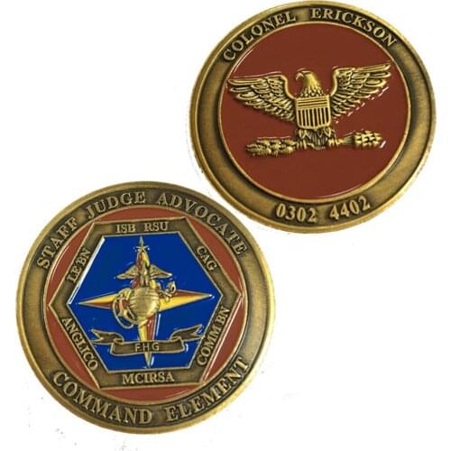 Factory direct double sided 3D coin cheap custom USA military challenge coin