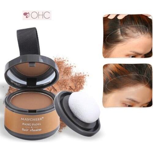 Hair Shadow Powder Natural Coverage Fluffy Thin Hair Concealer Hair Line Shadow Powder With Puff And Mirror 4 Colors