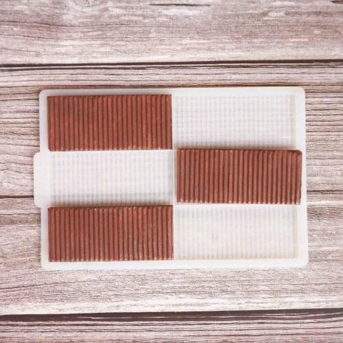 Wavy strip Shape Chocolate Stencil Cake Decorating Silicone Mold Transfer Sheet Baking Stencil Chablon