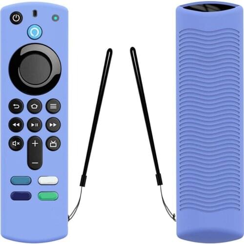 Silicone Protective Case TV Removable Remote Control Cover For Alexa Voice Remote 3rd Gen Shockproof Durable Washable Shell 2021
