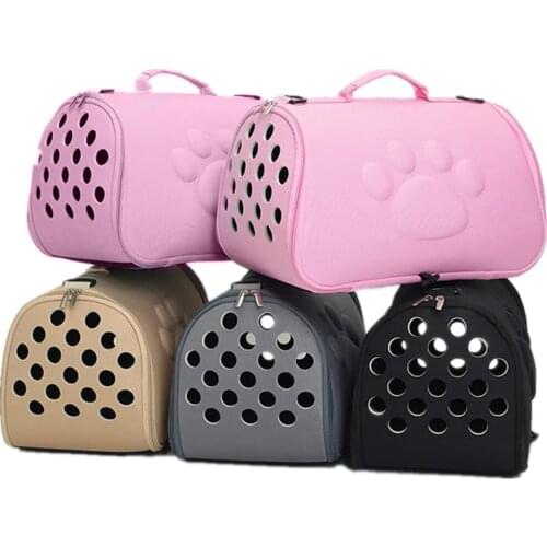 For Dogs Cat Folding Pet Carrier Cage Collapsible Puppy Crate Handbag Carrying Bags Pets Supplies Transport Pet Accessories