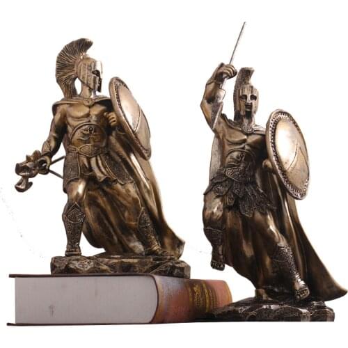 ANCIENT ROME ORNAMENT SCULPTURE MIDDLE AGES CHARACTER STATUE RESIN DESKTOP JUSTICE WARRIOR FIGURINES HOME OFFICE DECORATE R2742