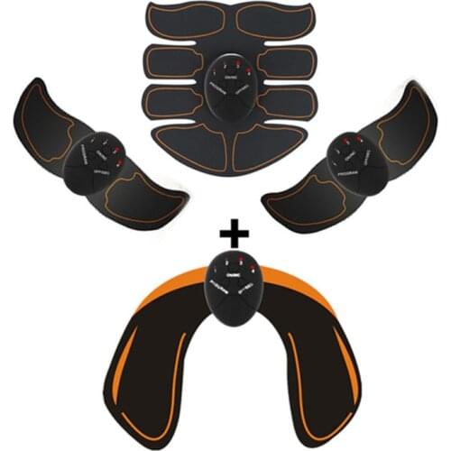 Dropship Set Hip Trainer Abdominal machine electric muscle stimulator ABS ems Trainer Body slimming Massage without retail box