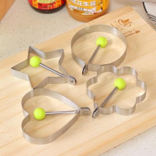 Thickened stainless steel egg frying mould for kitchen utensils