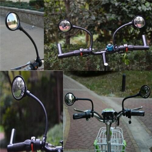 Bike Mirror Bike Rearview Mirror Motorcycle Vehicle Hose Adjusting Large Screen Bicycle Rearview Mirror Parts For Bike
