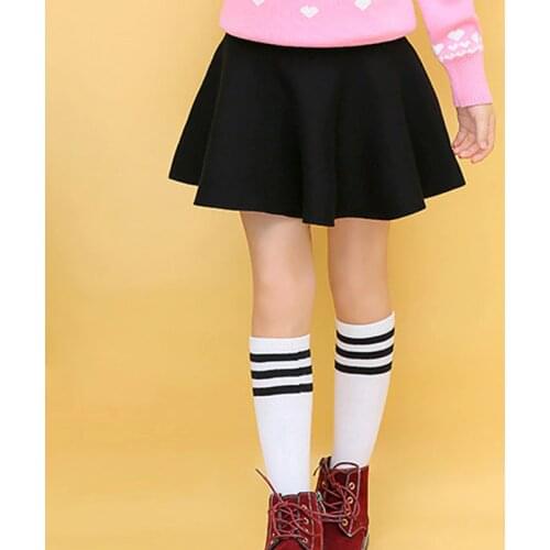 Fashion Knit Baby Girls Skirts Cute Princess Preppy Style Kids Dress Dance Baby Girls Clothes Vestidos for 6 8 10 12 Years