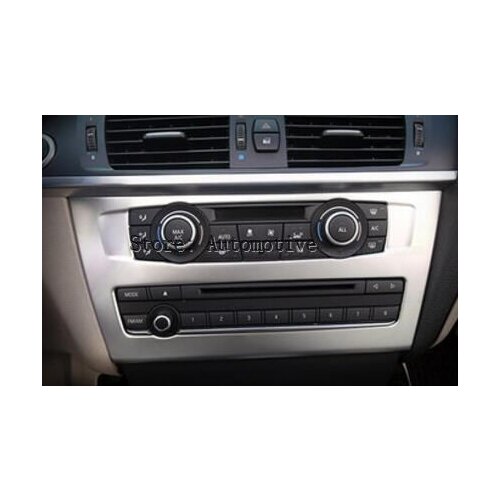 For BMW X3 F25 2011-2017/X4 F26 2014-17 Car-styling Matte Chrome Center CD Panel Cover Trim Accessories 3D Stickers 1 pc