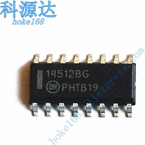 10pcs/lot MC14512BDR2G SOIC16 MC14512B 14512BG In Stock