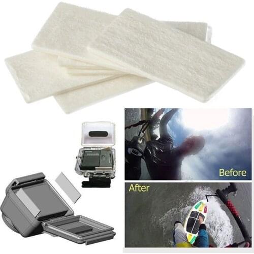 12 PCS Gopro Anti-Fog Inserts Anti Fog Drying Inserts for Gopro Hero 4 3+ 3 2 SJCAM For Xiaomi yi Action Camera
