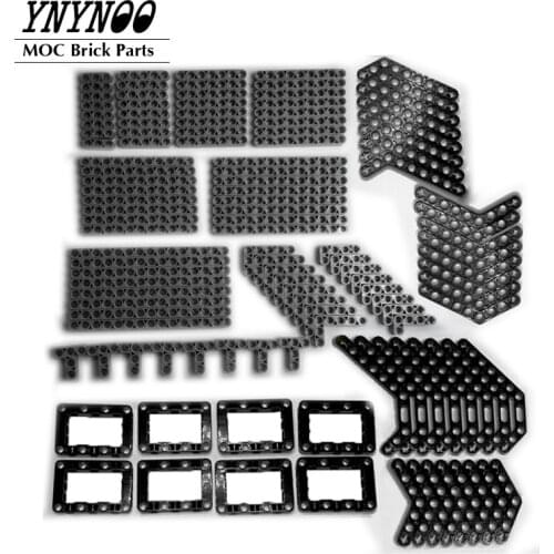 120Pcs/lot Technical Thick Beams 32009 64179 32140 32278 MOC High-Tech Beam Building Block Bricks Bulk Spare EV3 Parts DIY Toys