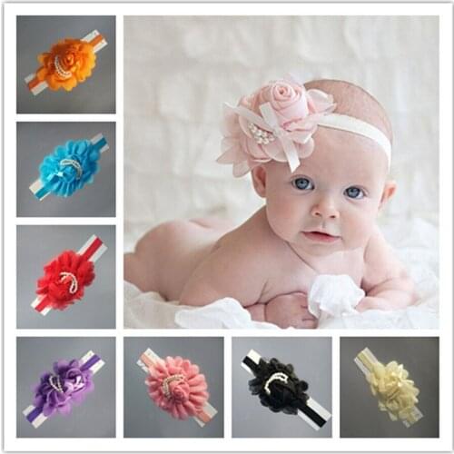 2016 Beautiful Headband Hairband Baby Girls Flowers Headbands Kids Hair Accessories Newborn Infant para cabelo faixa de cabelo
