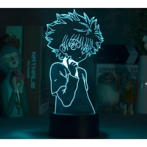 3D Night Lamp Anime LED Night Light USB Hunter X Hunter KILLUA ZAOLDYECK Lamp Kids Toys Child Bedroom Decor Friend Birthday Gift