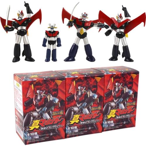 4pcs/set Cartoon Toy Figure Mazinger Z Die Cast Mazinkaiser Anime PVC Action Figure Collectible Model Toy Gift
