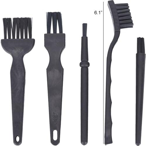 5pcs Anti Static Brush ESD Safe Synthenic Fiber Details Cleaning Brush Tool For Mobile Phone Tablet PCB BGA Repair Works