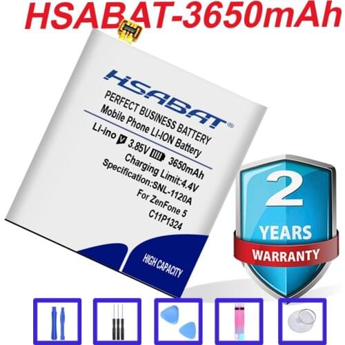 HSABAT C11P1324 3650mAh Battery Use for ASUS ZenFone 5 A500G Z5 A500 A500CG A501CG A500KL Battery