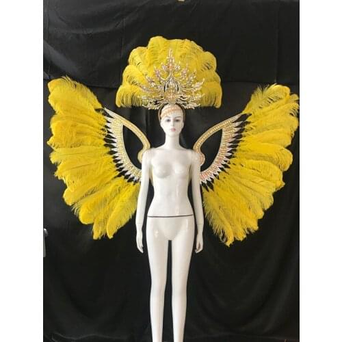 Latin dance Samba accessories Fashion exquisite headdress feathers Delicate dance shows accessories Samba clothing