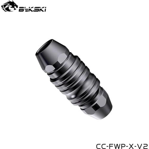 Bykski Water Valve G1/4" ,PC Water Cooling Fluid Stop Pass Connector,Two Way Quick Disconnect Fittings ,CC-FWP-X-V2