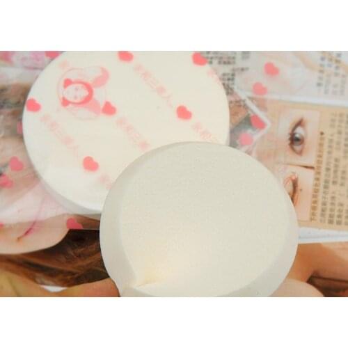 Fast ship way 8CM Round face powder puff facial puff as makeup cotton pad for lady Cosmetic sponge puff accessory products