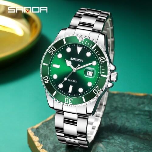 Sanda Watch Top Brand Luxury Men Business Clock Stainless Steel Water proof для мужчин кварцевые наручные часы Montre Homme Luxe